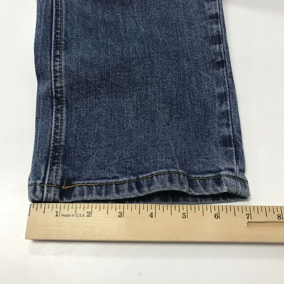 Levis Jeans Mens 34*32 Medium Blue Straight Leg Cotton Stretch Mid Rise Pockets - Picture 16 of 16